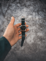 1970 Haagen GMT Automatic, Steel / Green - Swiss Made