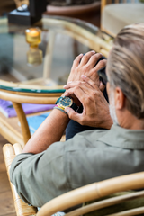 1970 Haagen GMT Automatic, Steel / Green - Swiss Made