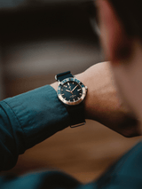 1970 Haagen GMT Automatic, Steel / Green - Swiss Made