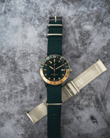 1970 Haagen GMT Automatic, Steel / Green - Swiss Made