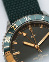 1970 Haagen GMT Automatic, Steel / Green - Swiss Made