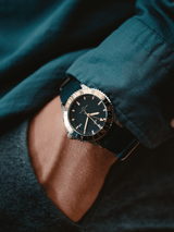 1970 Haagen GMT Automatic, Steel / Green - Swiss Made