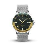 1970 Haagen GMT Automatic, Steel / Green - Swiss Made