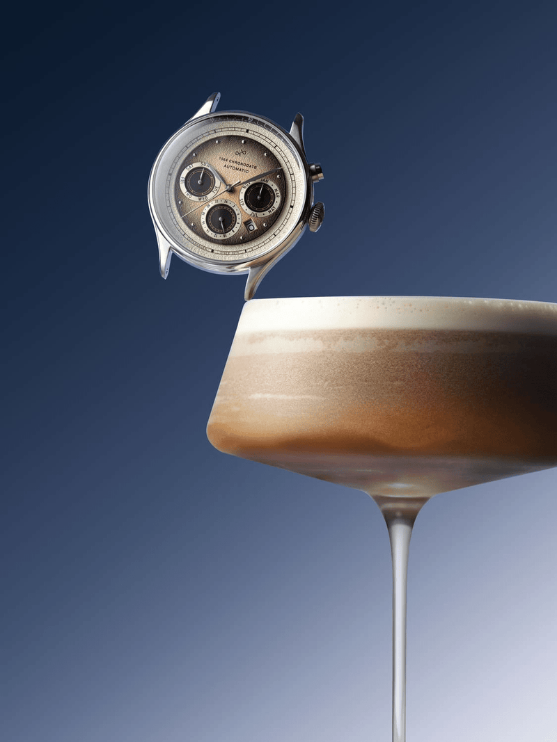 1564 Chronodate Automatic, Steel / Espresso Martini (signup)