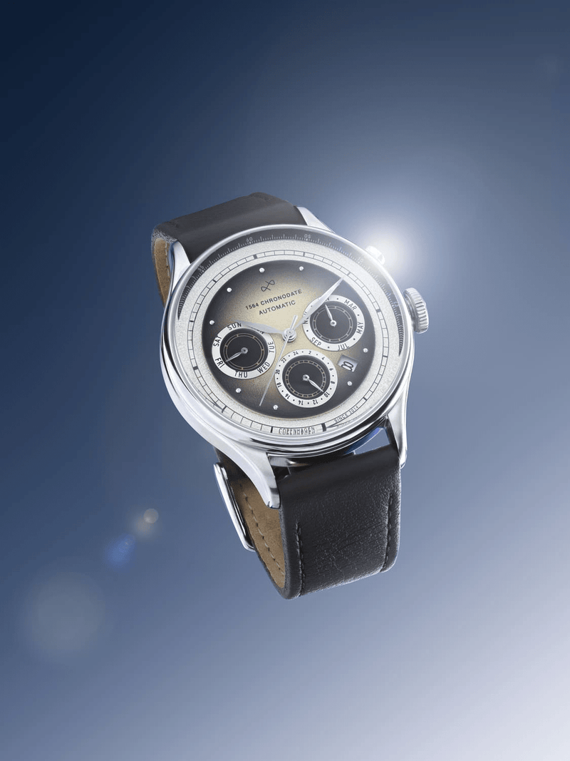 1564 Chronodate Automatic, Steel / Espresso Martini (signup)