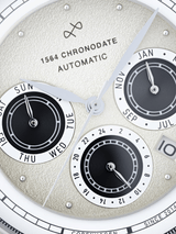1564 Chronodate Automatic, Steel / Off White (signup1)