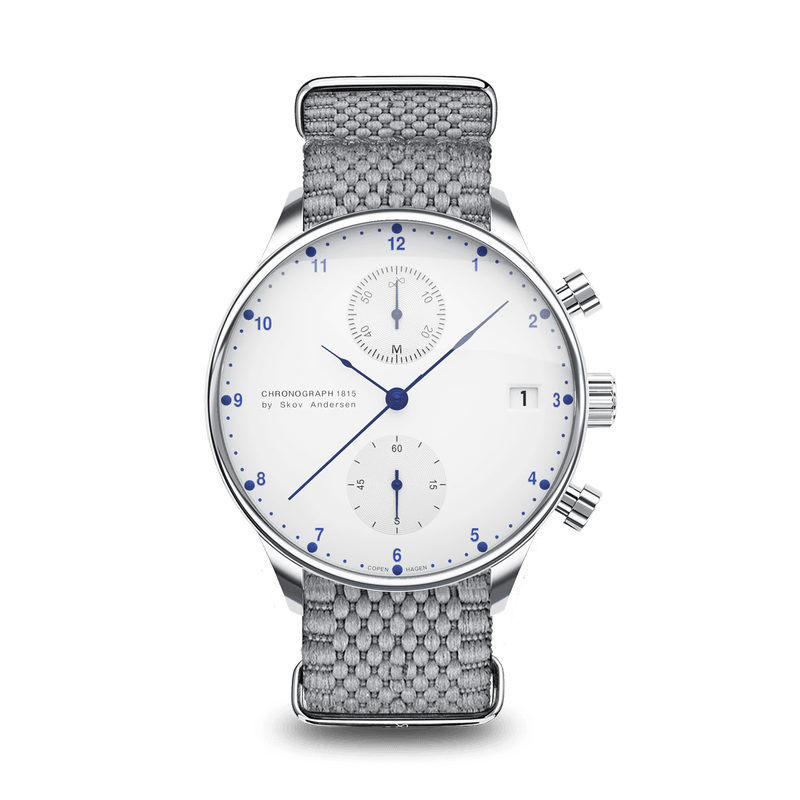 1815 Chronograph, Steel / White