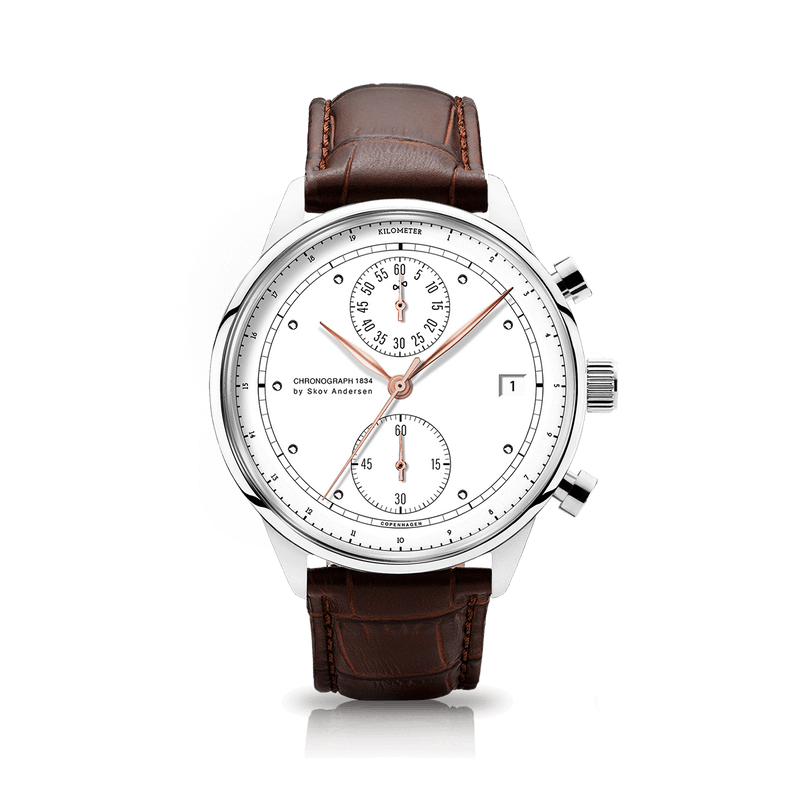 1834 Chronograph, Steel / White
