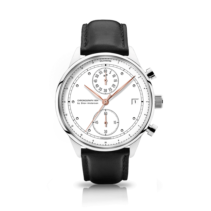 1834 Chronograph, Steel / White