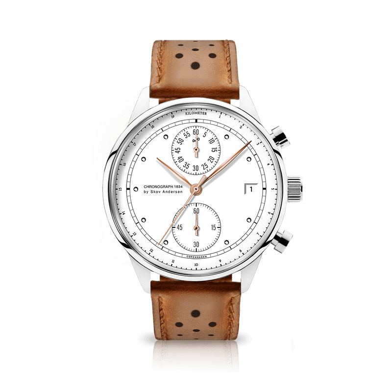 1834 Chronograph, Steel / White