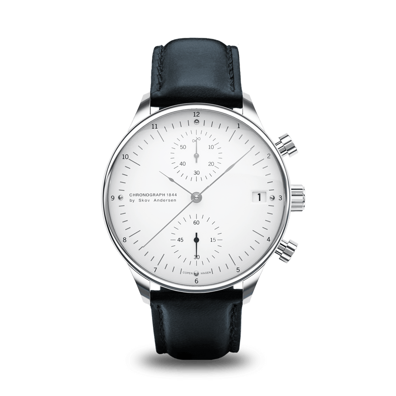 1844 Chronograph, Steel / White