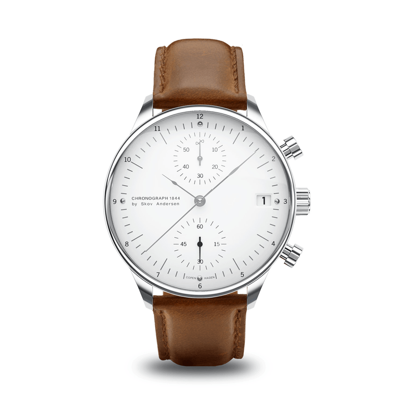 1844 Chronograph, Steel / White (B)