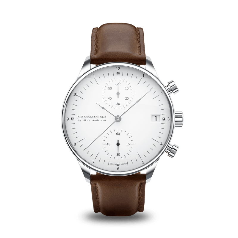 1844 Chronograph, Steel / White (B)
