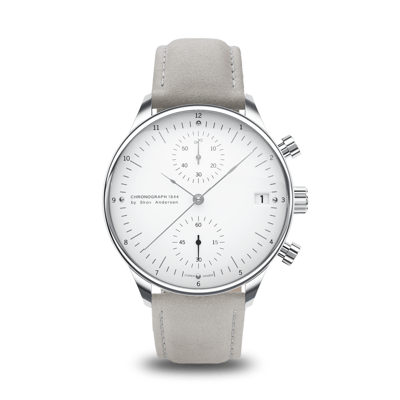1844 Chronograph, Steel / White