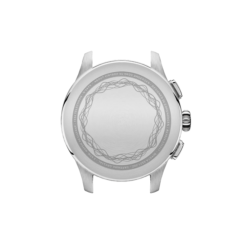 1934 Telechron, Steel / Off White (B)