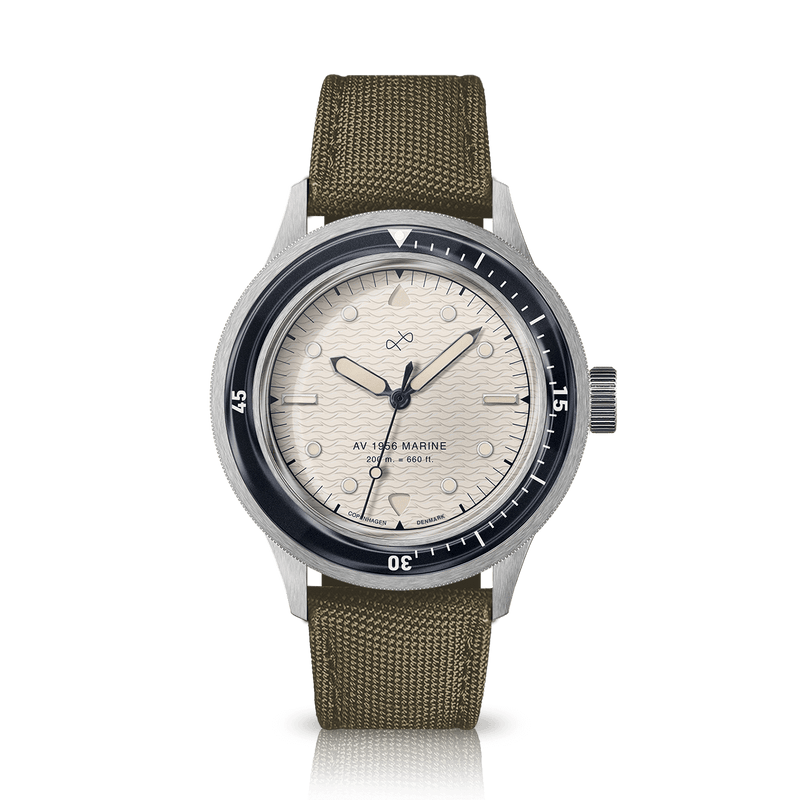 1956 Marine, Steel / Navy & Off White