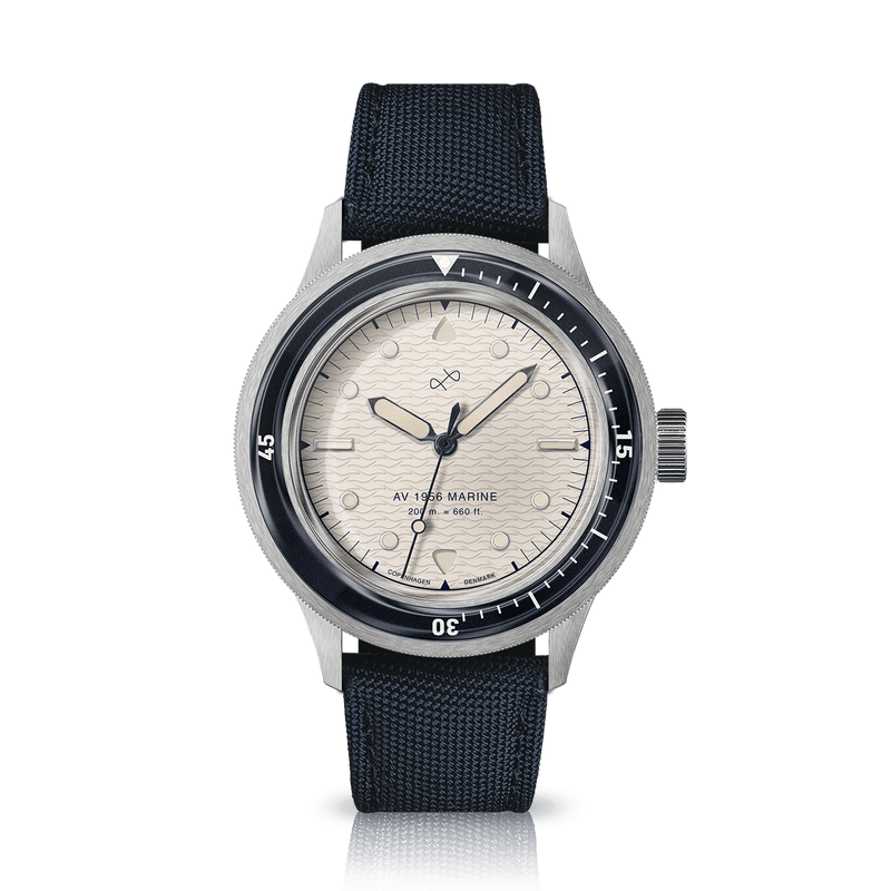 1956 Marine, Steel / Navy & Off White