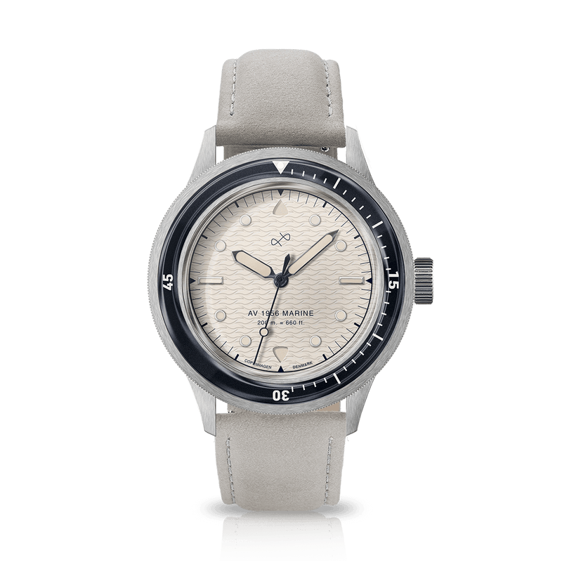 1956 Marine, Steel / Navy & Off White
