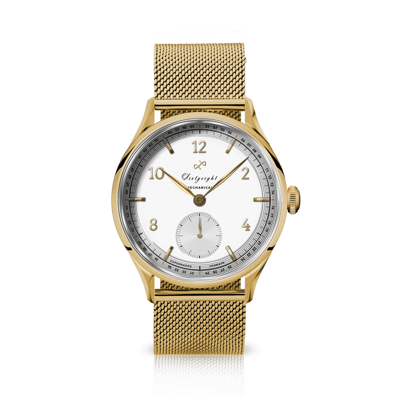 1968 Mechanical (Hand-Wound), Gold / White