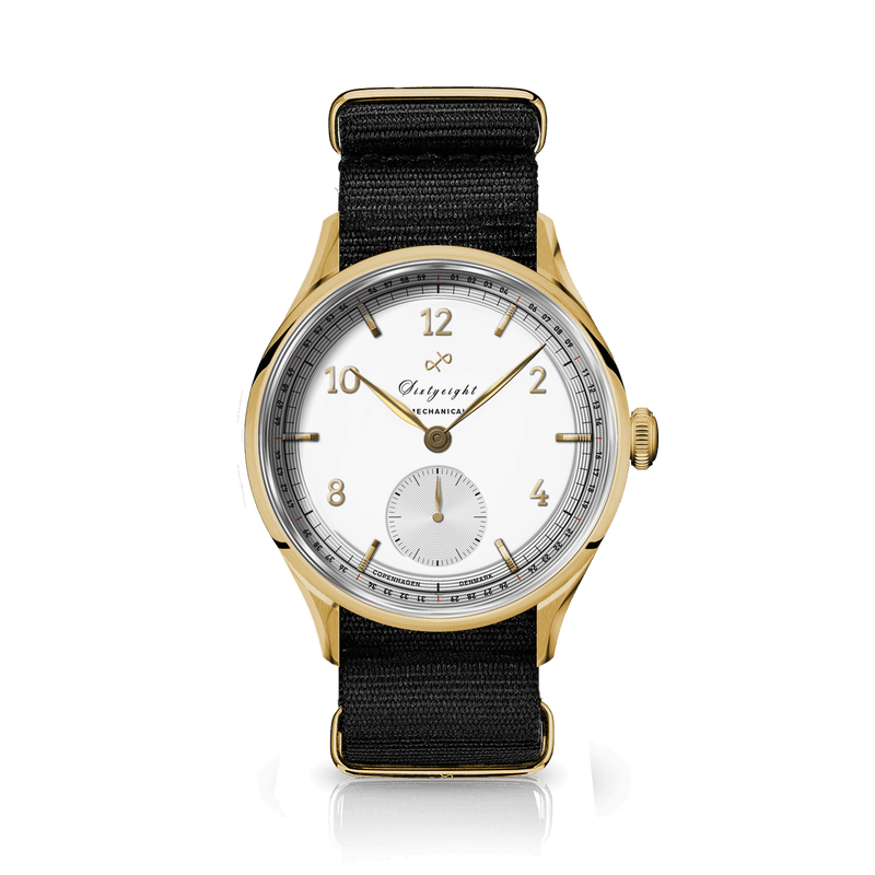 1968 Mechanical (Hand-Wound), Gold / White