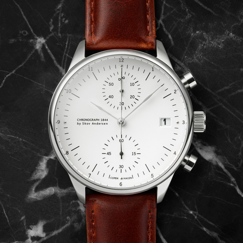 1844 Chronograph, Steel / White (B)