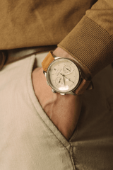 1934 Telechron, Steel / Off White (B)