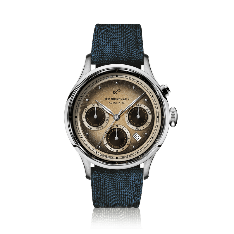 1564 Chronodate Automatic, Steel / Espresso Martini