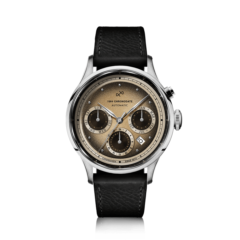 1564 Chronodate Automatic, Steel / Espresso Martini