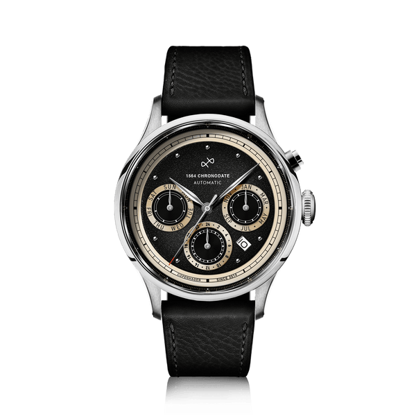 1564 Chronodate Automatic, Steel / Black