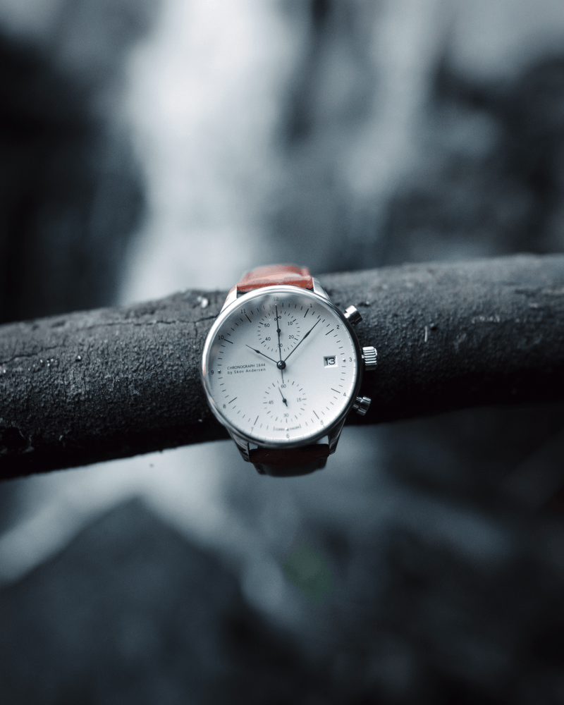 1844 Chronograph, Steel / White (B)